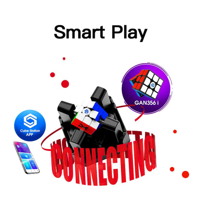 GAN356 i smart cube connecting to Cube Station app for interactive play
