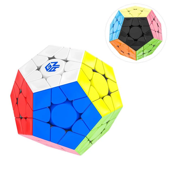 GansCube Megaminx Maglev with frosted puzzle pieces in vibrant colors and logo