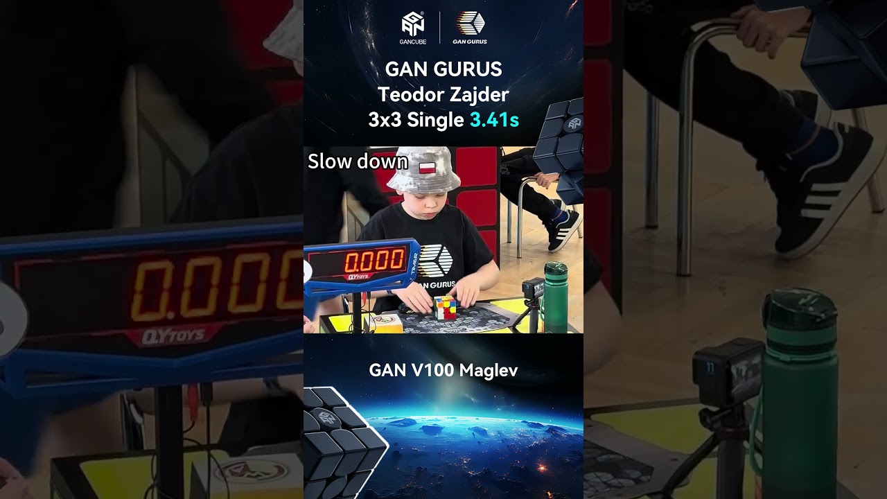 GANCUBE - 3x3 Single PR2 3.41s | Teodor Zajder