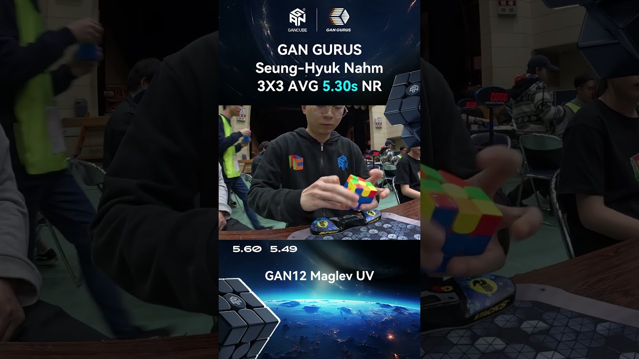 GANCUBE - 3x3 Average NR 5.30s | Seung-Hyuk Nahm