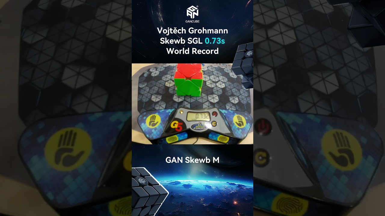 GANCUBE - Skewb Single WR 0.73s | Vojtěch Grohmann