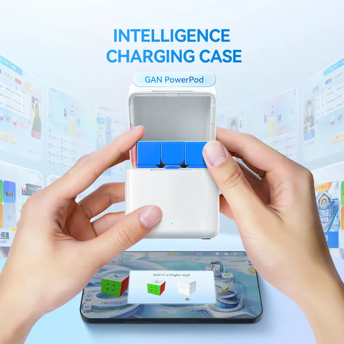 GAN PowerPod intelligence charging case for smart speed cubes with app sync