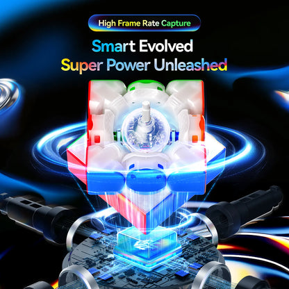 Smart evolved speed cube with high frame rate capture and super power unleashed technology